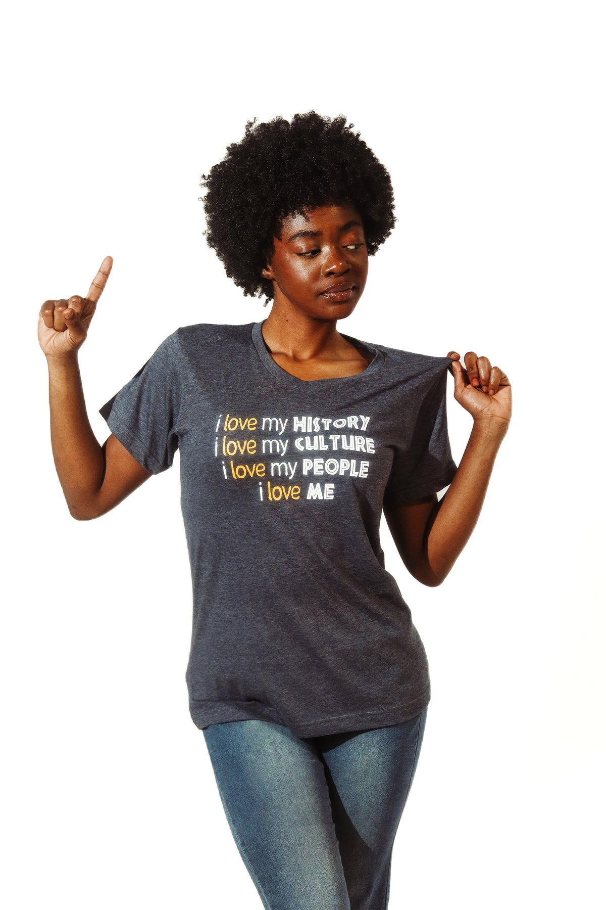 I Love V-Neck Tee: University Edition