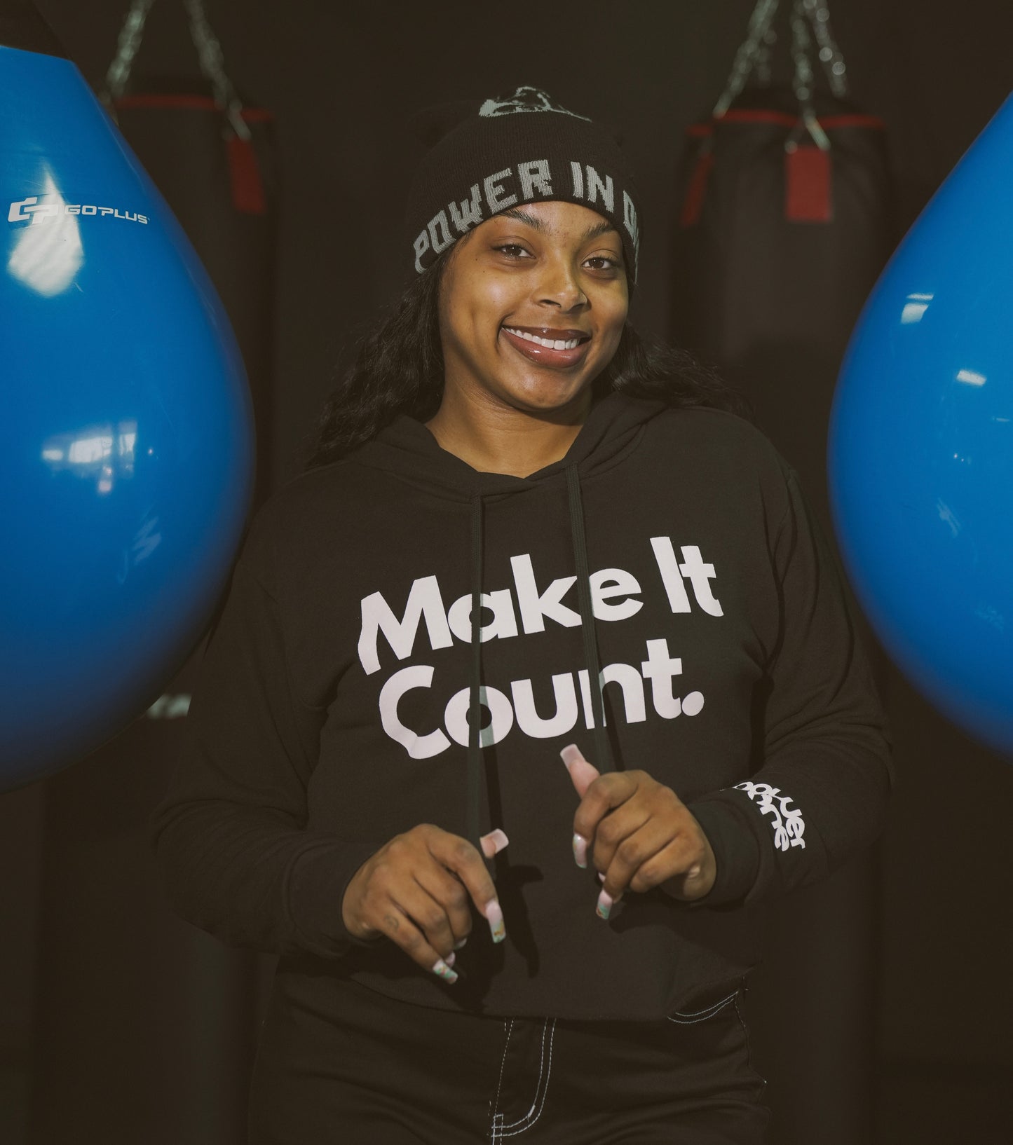 Make It Count Crop Top Fleece Hoodie